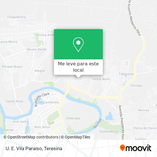 U. E. Vila Paraíso mapa