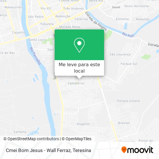 Cmei Bom Jesus - Wall Ferraz mapa