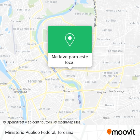 Ministério Público Federal mapa