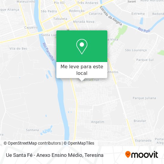 Ue Santa Fé - Anexo Ensino Médio mapa