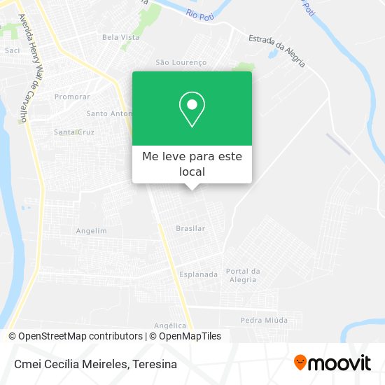 Cmei Cecília Meireles mapa