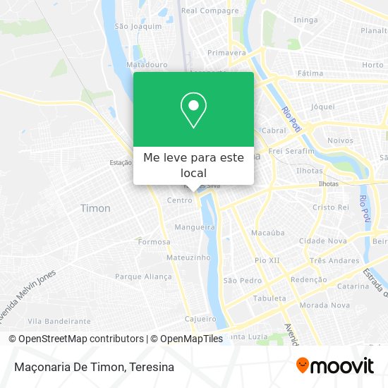 Maçonaria De Timon mapa