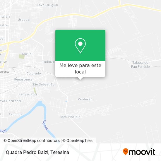 Quadra Pedro Balzi mapa