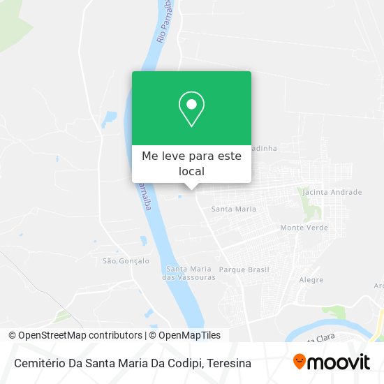 Cemitério Da Santa Maria Da Codipi mapa