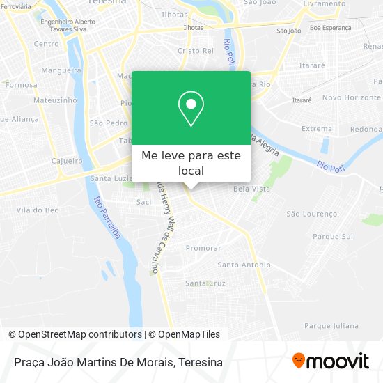 Praça João Martins De Morais mapa
