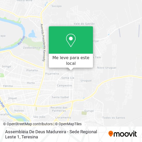 Assembléia De Deus Madureira - Sede Regional Leste 1 mapa