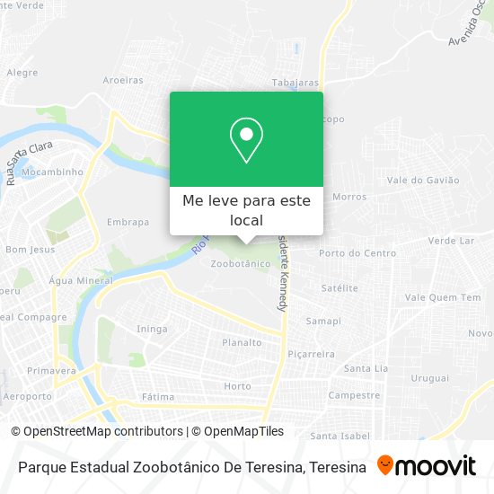 Parque Estadual Zoobotânico De Teresina mapa
