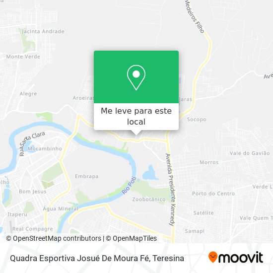 Quadra Esportiva Josué De Moura Fé mapa