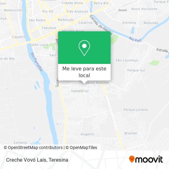Creche Vovó Laís mapa