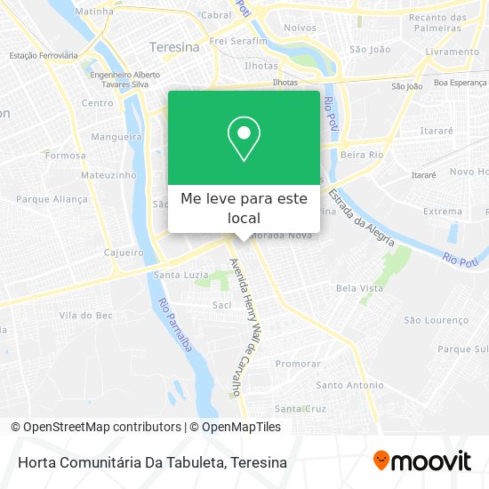 Horta Comunitária Da Tabuleta mapa
