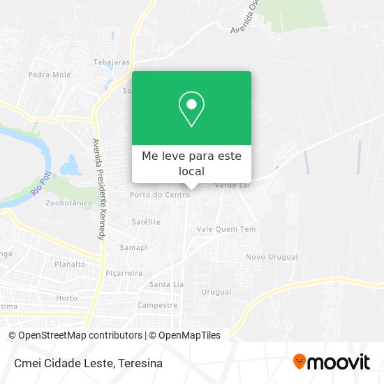 Cmei Cidade Leste mapa