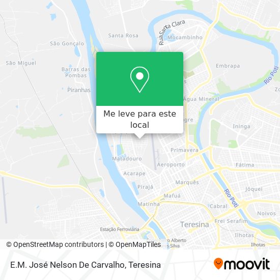 E.M. José Nelson De Carvalho mapa