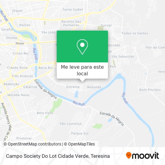 Campo Society Do Lot Cidade Verde mapa