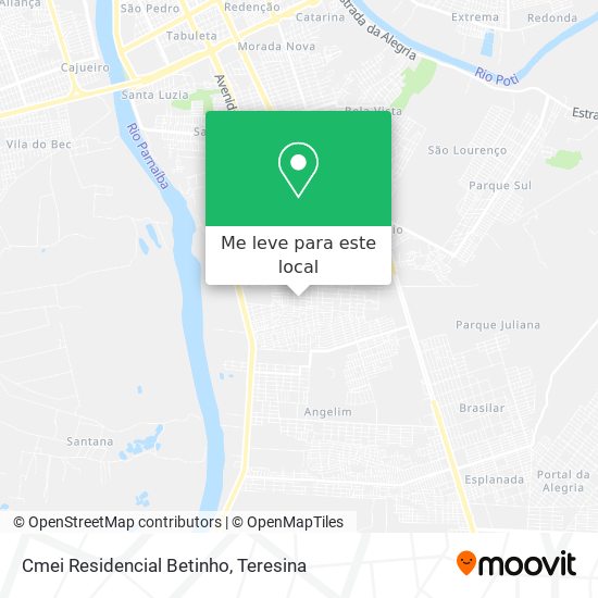 Cmei Residencial Betinho mapa
