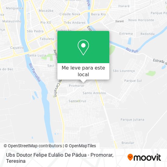 Ubs Doutor Felipe Eulálio De Pádua - Promorar mapa