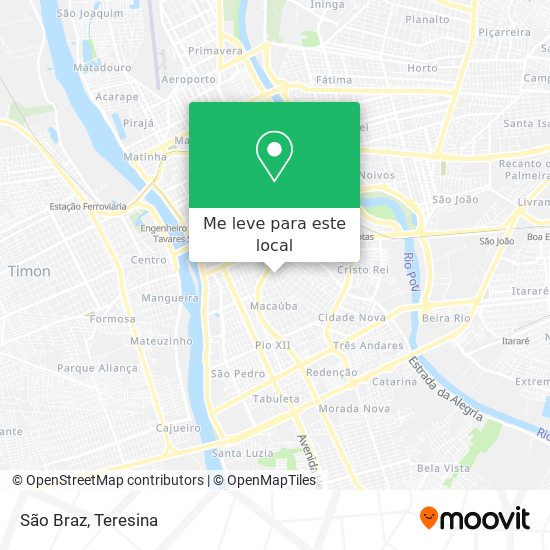 São Braz mapa