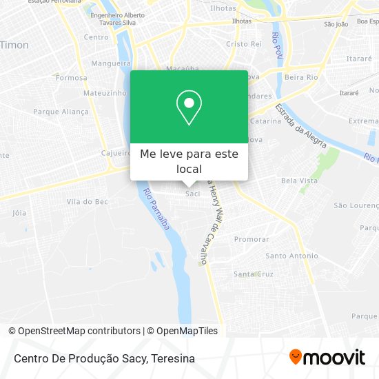 Centro De Produção Sacy mapa