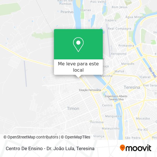 Centro De Ensino - Dr. João Lula mapa