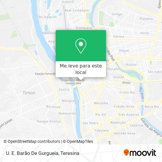 U. E. Barão De Gurgueia mapa