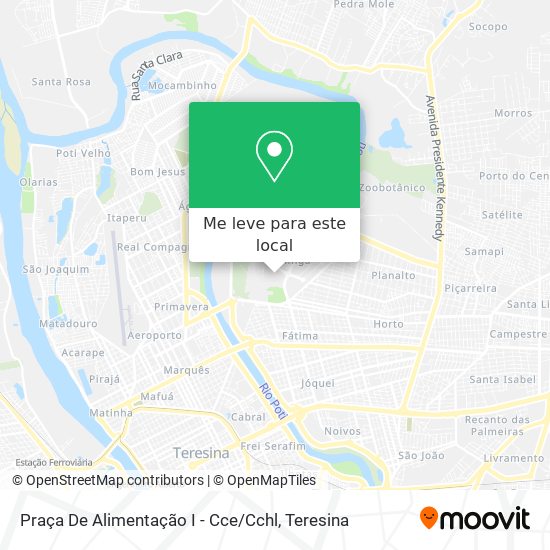 Praça De Alimentação I - Cce / Cchl mapa