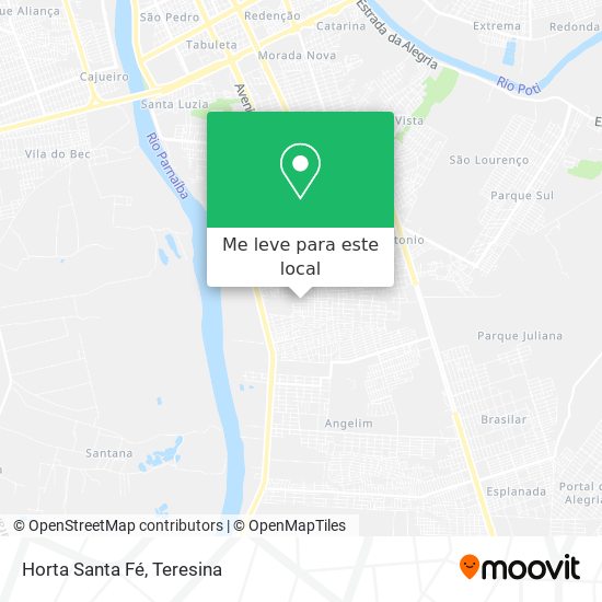 Horta Santa Fé mapa
