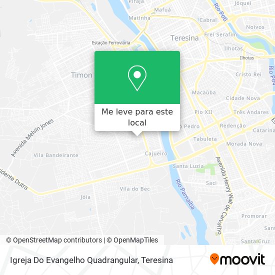 Igreja Do Evangelho Quadrangular mapa