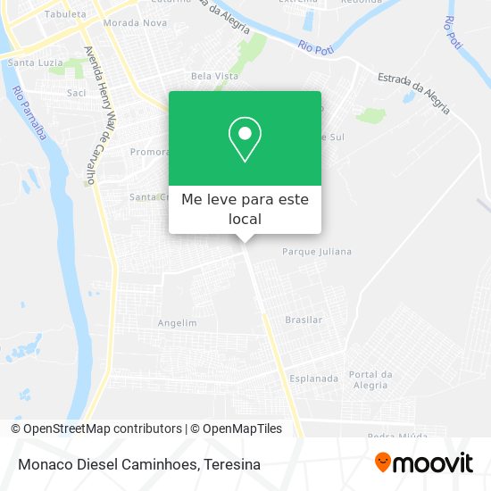 Monaco Diesel Caminhoes mapa