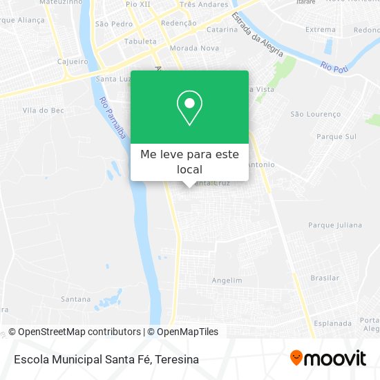 Escola Municipal Santa Fé mapa