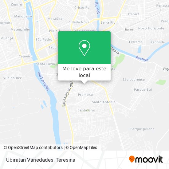 Ubiratan Variedades mapa