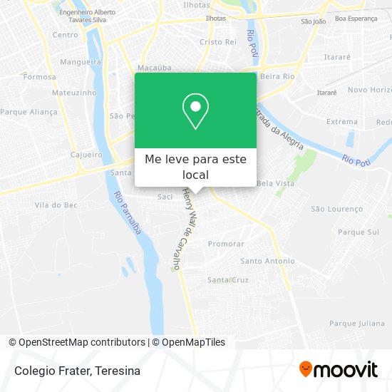 Colegio Frater mapa
