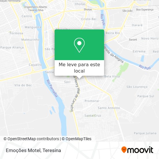 Emoções Motel mapa