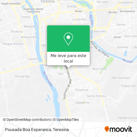 Pousada Boa Esperanca mapa