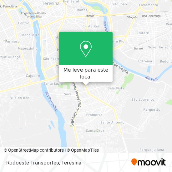 Rodoeste Transportes mapa