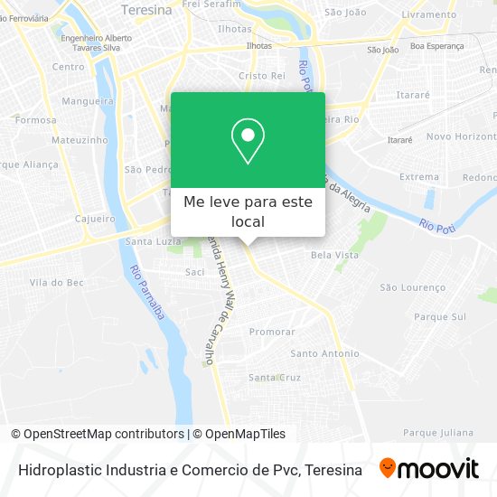 Hidroplastic Industria e Comercio de Pvc mapa