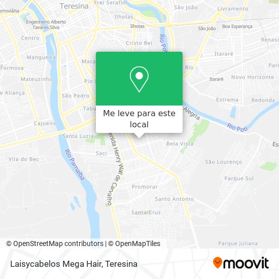 Laisycabelos Mega Hair mapa