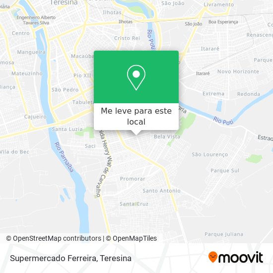 Supermercado Ferreira mapa