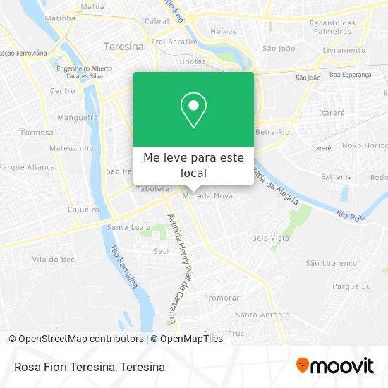 Rosa Fiori Teresina mapa