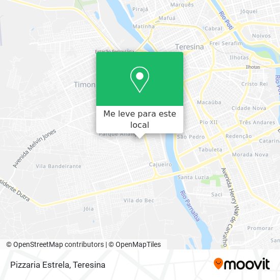 Pizzaria Estrela mapa