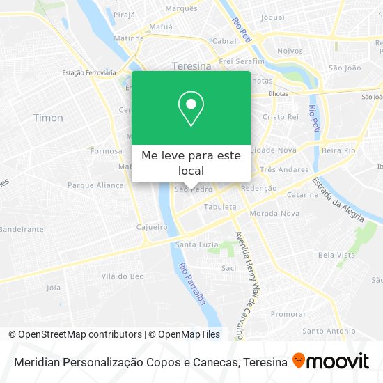Meridian Personalização Copos e Canecas mapa