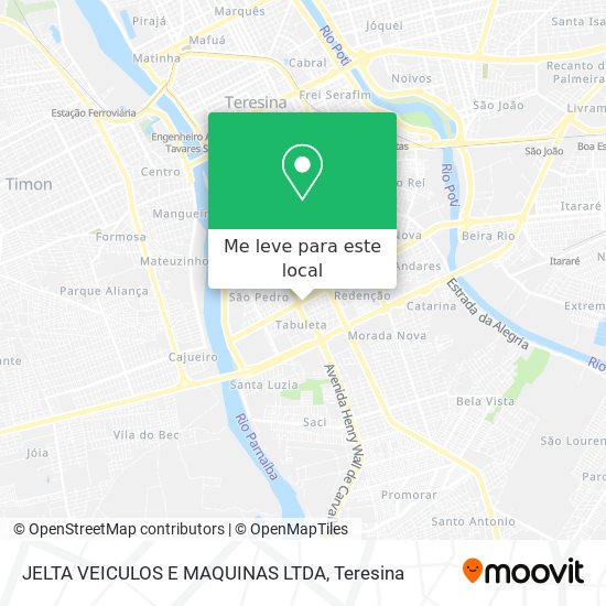 JELTA VEICULOS E MAQUINAS LTDA mapa