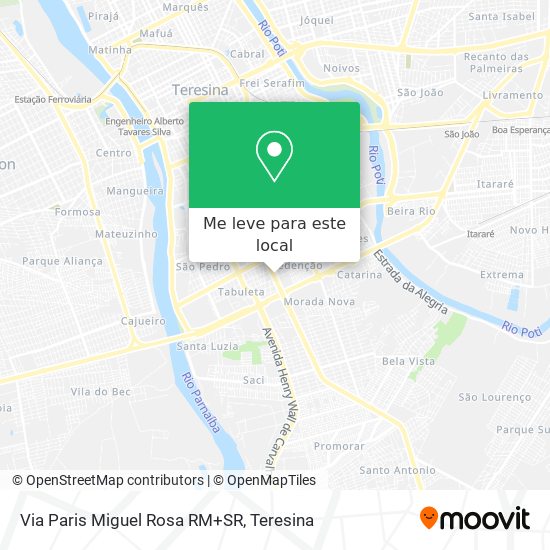 Via Paris Miguel Rosa RM+SR mapa