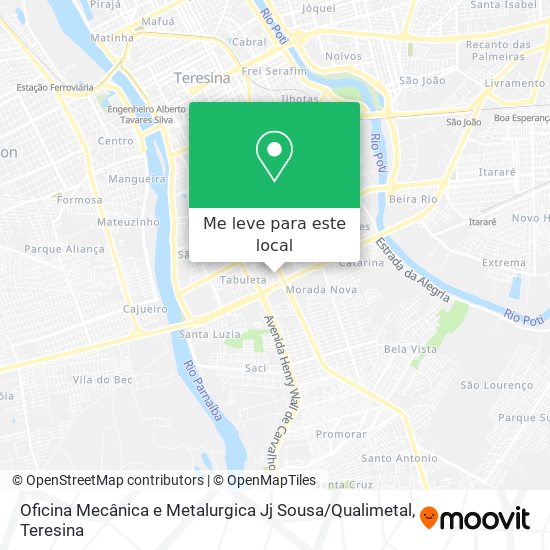 Oficina Mecânica e Metalurgica Jj Sousa / Qualimetal mapa