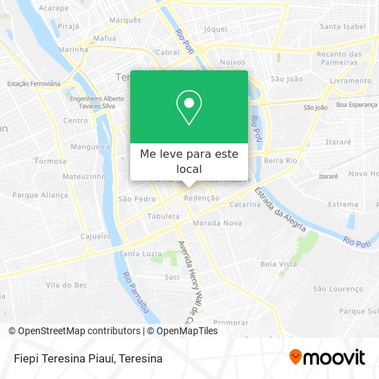 Fiepi Teresina Piauí mapa