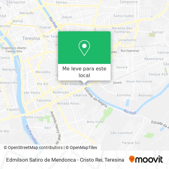 Edmilson Satiro de Mendonca - Cristo Rei mapa