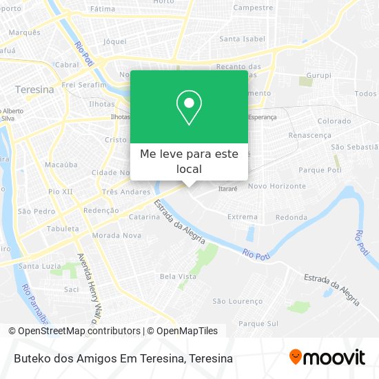 Buteko dos Amigos Em Teresina mapa