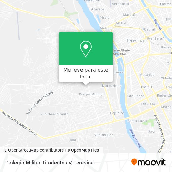Colégio Militar Tiradentes V mapa