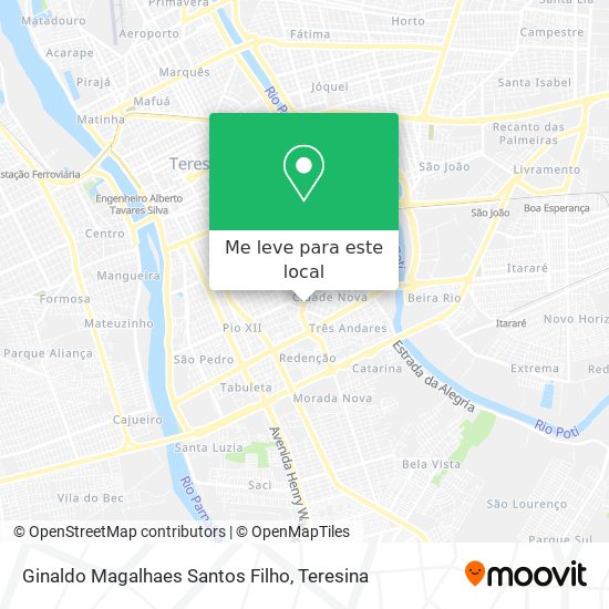 Ginaldo Magalhaes Santos Filho mapa