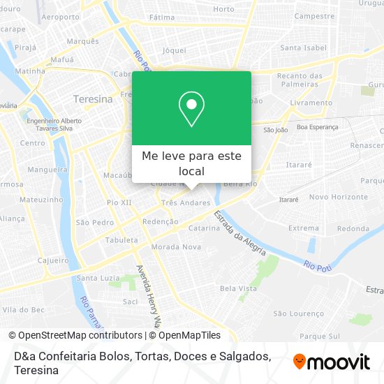 D&a Confeitaria Bolos, Tortas, Doces e Salgados mapa