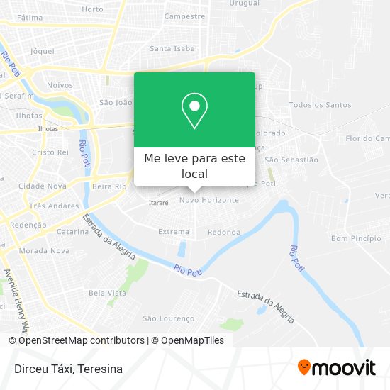 Dirceu Táxi mapa