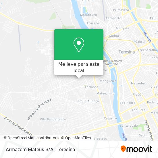 Armazém Mateus S/A. mapa